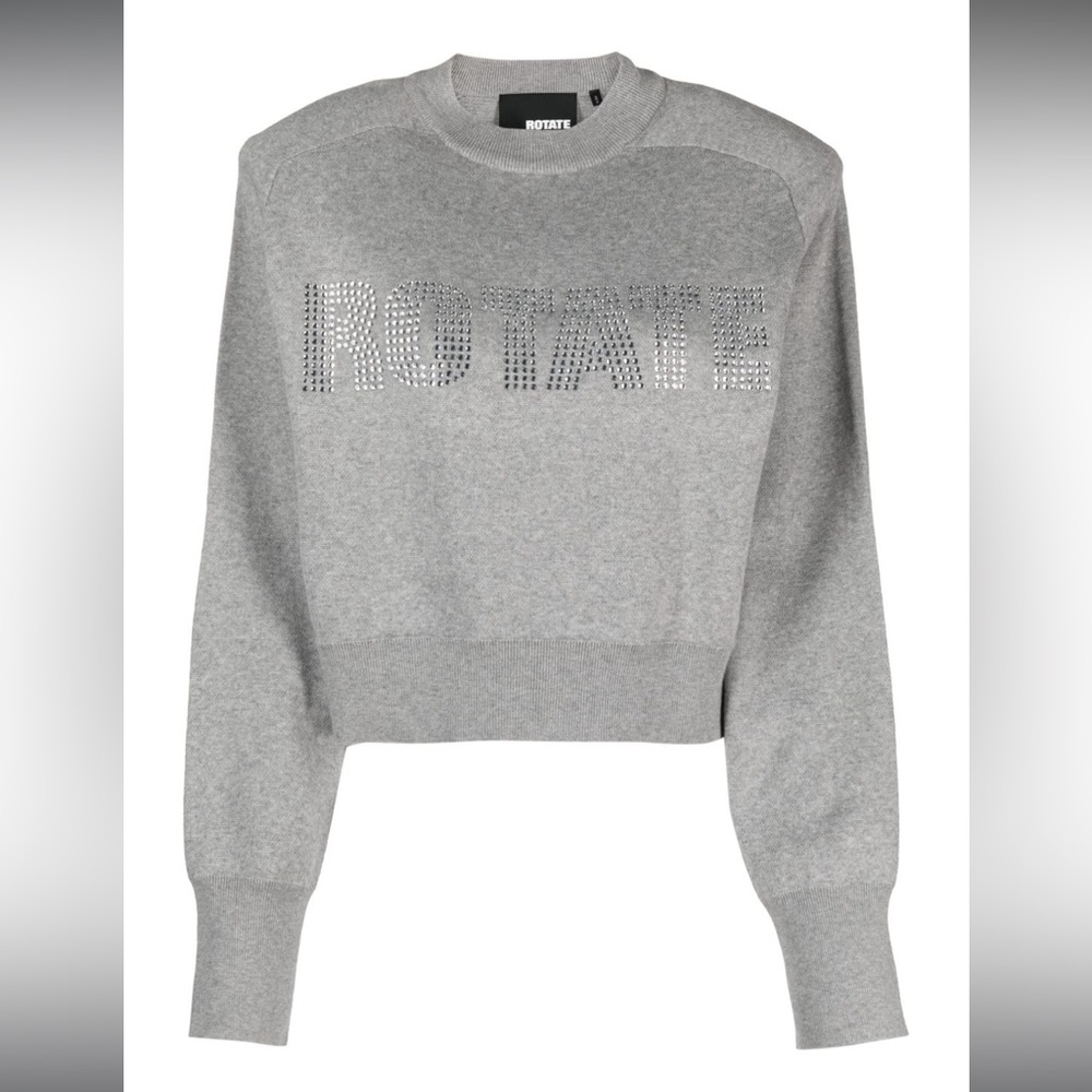 ROTATE
Firm embellished organic cotton sweatshirt